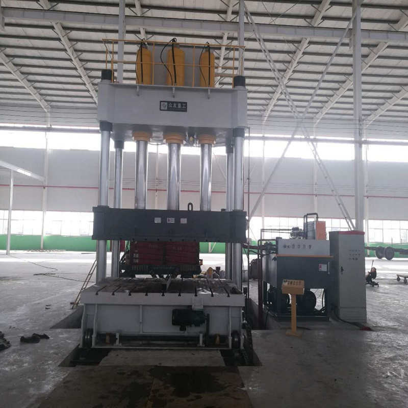 800噸移動工作臺帶液壓墊油壓機(jī)800t多功能四柱油壓機(jī)
